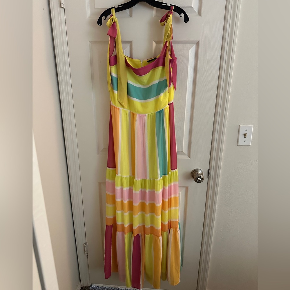 Colorful Striped Maxi Dress